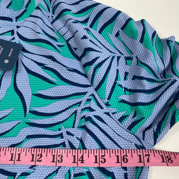 Tommy Bahama Tropical 1/4 Zip Golf Jacket Women M Periwinkle Tennis Pickleball - Picture 7 of 9